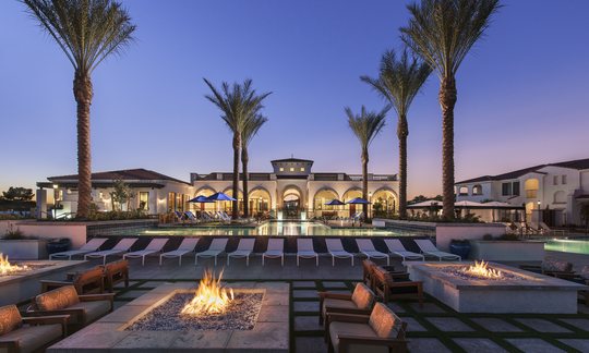 Resort-style pool at a multifamily property
